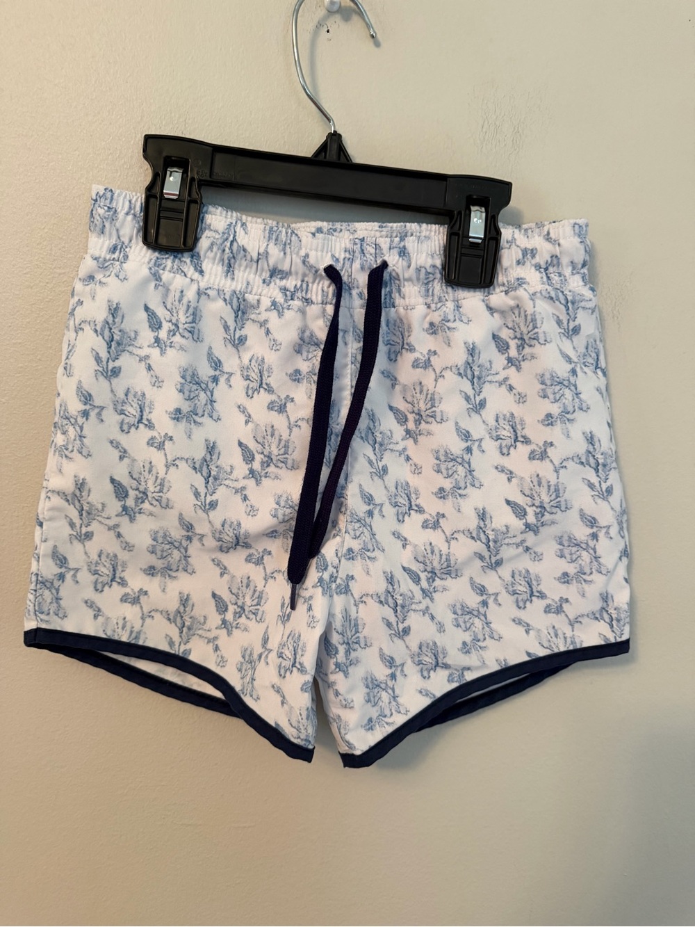 Minnow x Brock Collection Blue Floral Print Swim Trunks